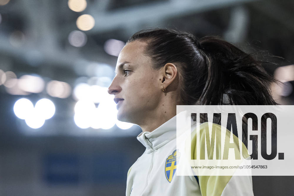 Nathalie Björn of the Swedish women s national football team during a training session on December 2, 2024 in Stockholm Photo Maxim ThorÃ BILDBYRAN code MT MT0701 fotboll football soccer fotball em kval kval uefa womens euro qualifier qualifier träning practice training sverige sweden dam bbeng