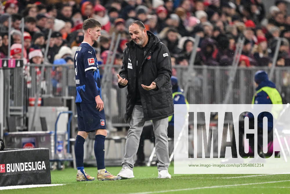 Coach Frank Schmidt 1 FC Heidenheim gestures during the Bundesliga match between FC Bayern München and 1 FC Heidenheim 1846 at Allianz Arena on December 07, 2024 in Munich, Germany, Germany Photo by Harry Langer DeFodi Images Coach Frank Schmidt 1 FC Heidenheim gestures during the Bundesliga match between FC Bayern München and 1 FC Heidenheim 1846 at Allianz Arena on December 7, 2024 in Munich, Germany Photo by Harry Langer DeFodi Images DFL regulations prohibit any use of photographs as image sequences and or quasi video Defodi 541 FCBFCH20241207 049 Defodi-541 DFL regulations prohibit any use of photographs as image sequences and or quasi-video.