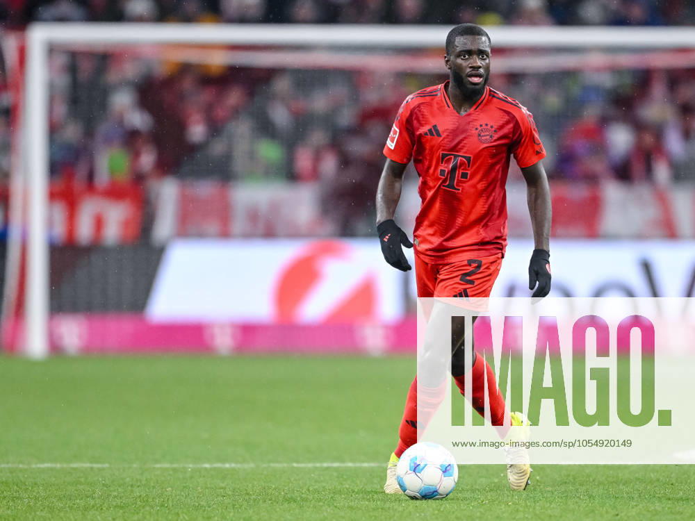 Dayot Upamecano FC Bayern Muenchen in action, on the ball, individual action during the Bundesliga 1 match between FC Bayern München and 1 FC Heidenheim 1846, Allianz Arena on December 07, 2024 in Munich, Germany Photo by Harry Langer DeFodi Images Dayot Upamecano FC Bayern Muenchen controls the Ball during the Bundesliga match between FC Bayern München and 1 FC Heidenheim 1846 at Allianz Arena on December 7, 2024 in Munich, Germany Photo by Harry Langer DeFodi Images DFL regulations prohibit any use of photographs as image sequences and or quasi video Defodi 541 FCBFCH20241207 219 Defodi-541 DFL regulations prohibit any use of photographs as image sequences and or quasi-video.