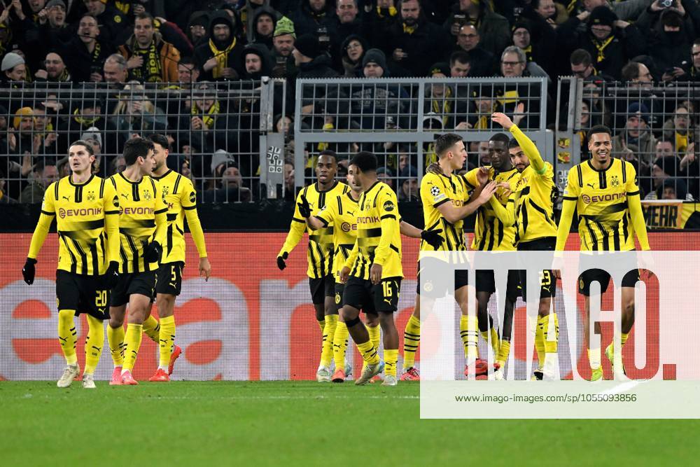 DORTMUND - Sehrou Guirassy of Borussia Dortmund celebrates the 1-1 during the UEFA Champions league match between Borussia Dortmund and FC Barcelona, Barca at the Signal Iduna Park on Dec. 11, 2024 in Dortmund, Germany. ANP Hollandse Hoogte UEFA Champions League 2024 25 League phase 6 2024 25 ANPxSportx xGerritxvanxKeulenxIVx 515491246 originalFilename: 515491246