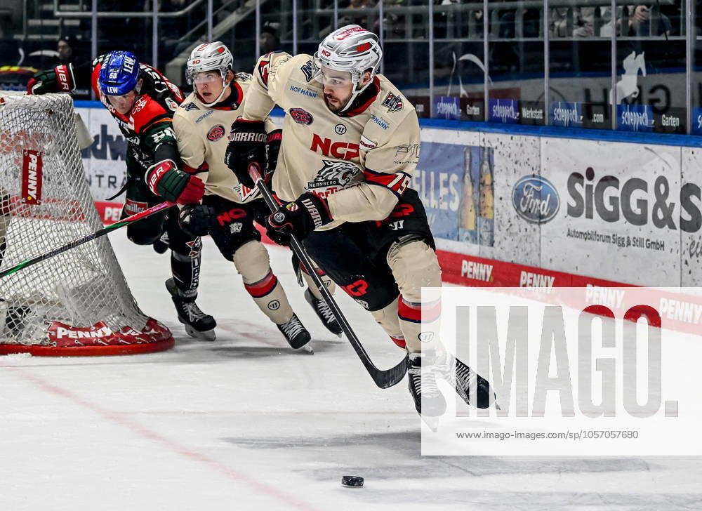 Samuel Dove McFalls Nuernberg Ice Tigers, 75 GER, Augsburger Panther vs Nuernberg Ice Tigers, Ice Hockey, DEL, 33 Matchday, Season 2024 2025, 03 01 2025 GER, Augsburger Panther vs Nuernberg Ice Tigers, Ice Hockey, DEL, 33 Matchday, Season 2024 2025, 03 01 2025 Augsburg