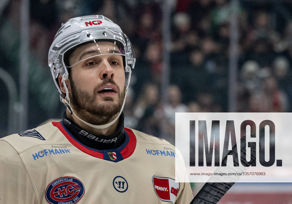 Samuel Dove McFalls Nuernberg Ice Tigers, 75 Portrait Portraet GER, Augsburger Panther vs Nuernberg Ice Tigers, Ice Hockey, DEL, 33 Matchday, Season 2024 2025, 03 01 2025 GER, Augsburger Panther vs Nuernberg Ice Tigers, Ice Hockey, DEL, 33 Matchday, Season 2024 2025, 03 01 2025 Augsburg