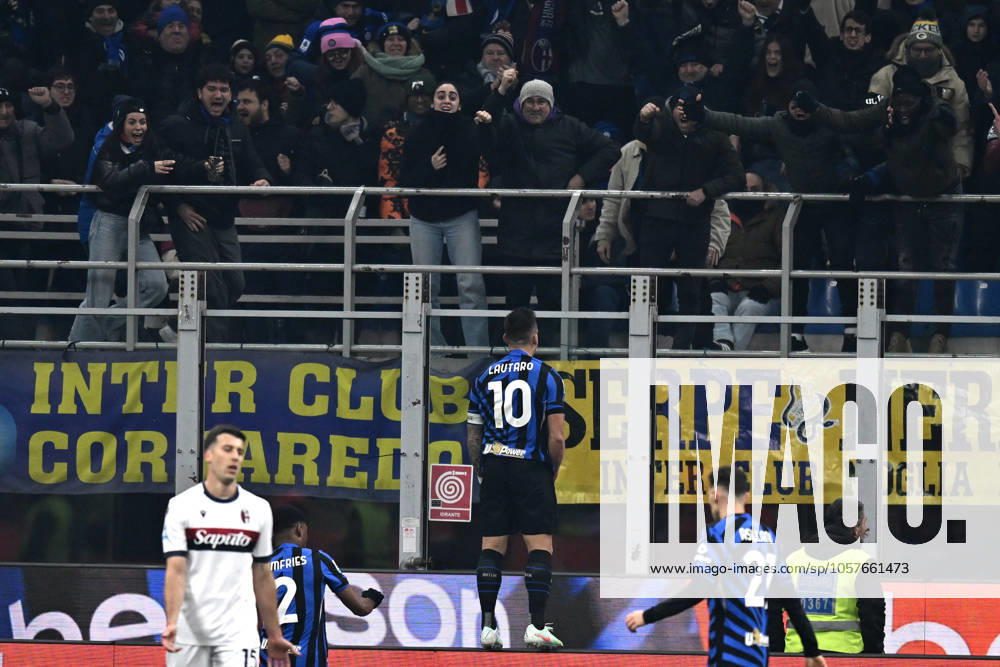 Db Milano 15 01 2025 - campionato di calcio serie A Inter-Bologna foto Daniele Buffa Image nella foto: esultanza gol Lautaro Martinez