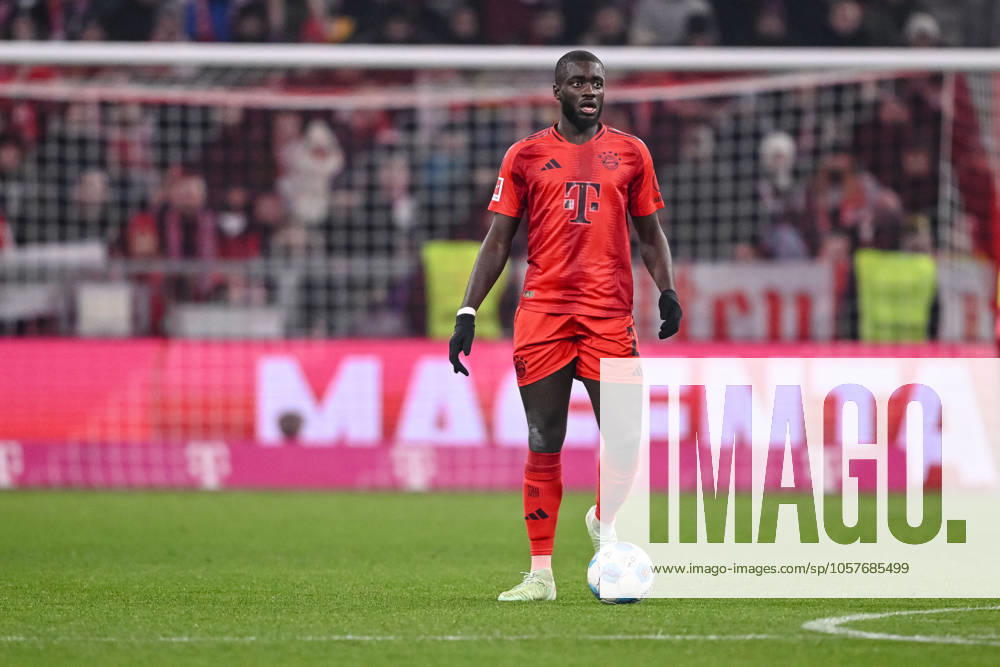 Dayot Upamecano FC Bayern Muenchen in action, on the ball, individual action during the Bundesliga 1 match between FC Bayern München and TSG 1899 Hoffenheim, Allianz Arena on January 15, 2025 in Munich, Germany Photo by Harry Langer DeFodi Images Dayot Upamecano FC Bayern Muenchen controls the Ball during the Bundesliga match between FC Bayern München and TSG 1899 Hoffenheim at Allianz Arena on January 15, 2025 in Munich, Germany Photo by Harry Langer DeFodi Images DFL regulations prohibit any use of photographs as image sequences and or quasi video Defodi 541 FCBTSG20250115 441 Defodi-541 DFL regulations prohibit any use of photographs as image sequences and or quasi-video.