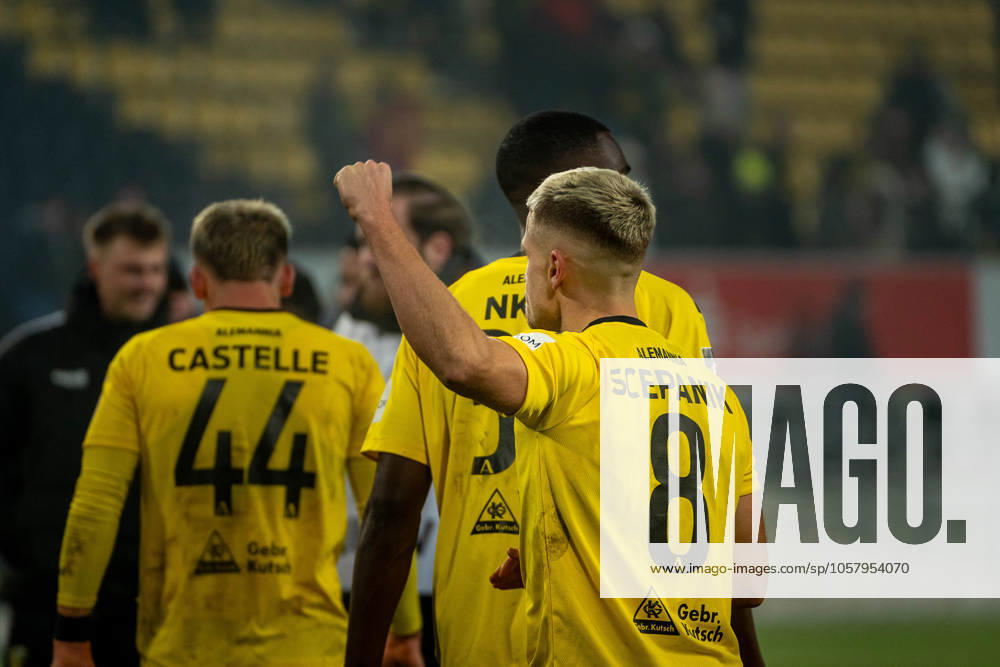 Lukas Scepanik Alemannia Aachen, 08 TSV Alemannia Aachen vs Rot Weiss Essen, Football, 3 Liga, Matchday 20, Season 2024 2025, 19 01 2025 TSV Alemannia Aachen vs Rot Weiss Essen, Football, 3 Liga, Matchday 20, Season 2024 2025, 19 01 2025 Aachen