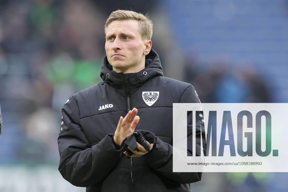 Joshua Mees SC Preussen Muenster cheers, 2 Bundesliga, Hannover 96 vs Preußen Münster, Heinz von Heiden Arena on January 26, 2025 in Hanover, Germany Photo by Marco Steinbrenner DeFodi Images Joshua Mees SC Preussen Muenster cheers, 2 Bundesliga, Hannover 96 vs Preußen Münster, Heinz von Heiden Arena, January 26, 2025 in Hanover, Germany Photo by Marco Steinbrenner DeFodi Images DFB DFL REGULATIONS PROHIBIT ANY USE OF PHOTOGRAPHS AS IMAGE SEQUENCES AND OR QUASI VIDEO Defodi 700 hannover muenster 20250126 104 Defodi-700 DFB DFL REGULATIONS PROHIBIT ANY USE OF PHOTOGRAPHS AS IMAGE SEQUENCES AND OR QUASI-VIDEO.