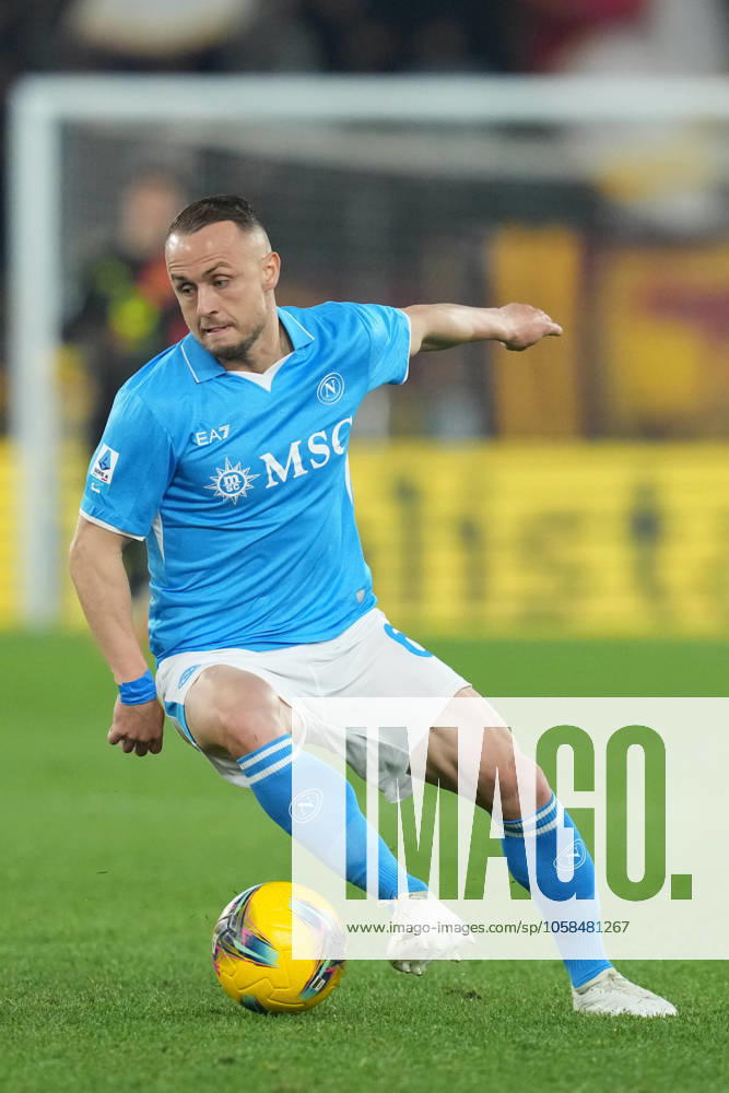 Napolis Stanislav Lobotka during the Serie A EniLive soccer match between Roma and Napoli at the Rome s Olympic stadium, Italy - Sunday February 2, 2025 - Soccer ( Photo by Alfredo Falcone LaPresse )