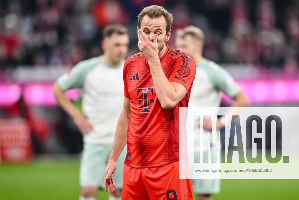 Harry Kane FC Bayern Muenchen gestures, gestures during the Bundesliga match between FC Bayern München and SV Werder Bremen, Allianz Arena on 07 February 2025 in Munich, Germany Photo by Harry Langer DeFodi Images Harry Kane FC Bayern Muenchen gestures during the Bundesliga match between FC Bayern München and SV Werder Bremen at Allianz Arena on February 7, 2025 in Munich, Germany Photo by Harry Langer DeFodi Images DFL regulations prohibit any use of photographs as image sequences and or quasi video Photo by Harry Langer DeFodi Images DFL regulations prohibit any use of photographs as image sequences and or quasi video Defodi 541 FCBSVW20250207 344 Defodi-541 DFL regulations prohibit any use of photographs as image sequences and or quasi-video.