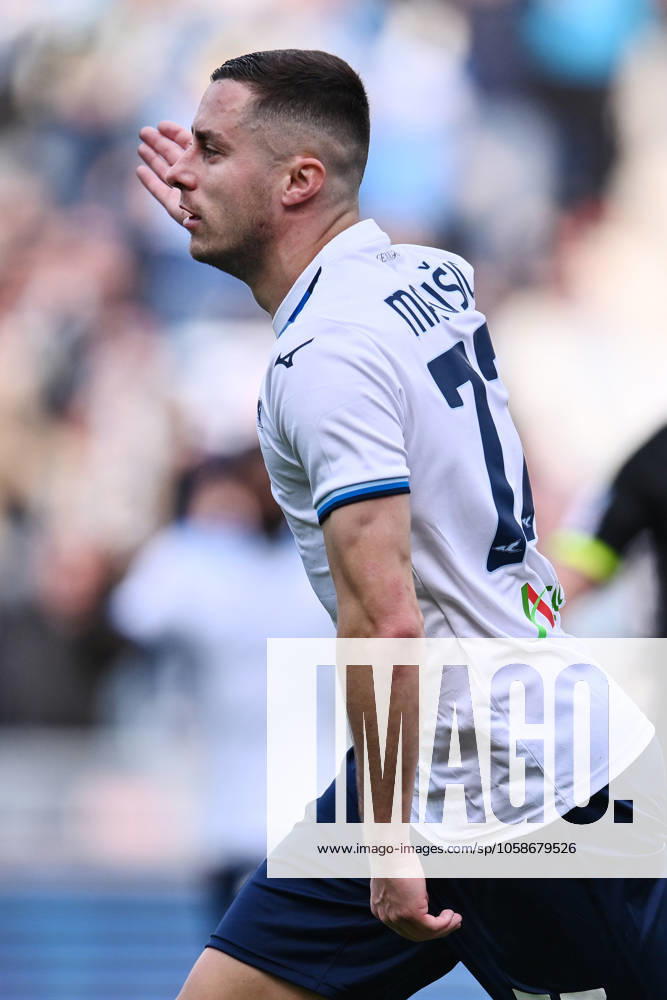 Dc Roma 09 02 2024 - campionato di calcio serie A Lazio-Monza foto Domenico Cippitelli Image nella foto: esultanza gol Adam Marusic