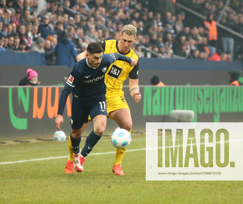 Soccer 1 Bundesliga, VfL Bochum Borussia Dortmund v l Georgios Masouras VfL Bochum , Niklas Süle Borussia Dortmund Bochum