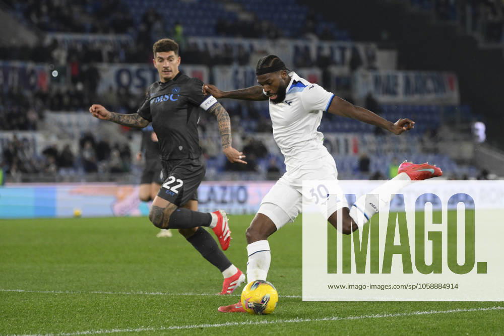 Lazios Nuno Tavares during the Serie A Enilive soccer match between SS Lazio and Napoli at the Rome s Olympic stadium, Italy - Saturday, February 15, 2025. - Soccer.