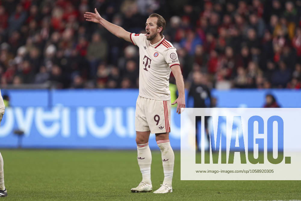 Harry Kane FC Bayern Munich gestures, gestures during the Bundesliga 1 match between Bayer 04 Leverkusen and FC Bayern Munich, BayArena on February 15, 2025 in Leverkusen, Germany Photo by Oliver Kaelke DeFodi Images Harry Kane FC Bayern Munich gestures during the Bundesliga match between Bayer 04 Leverkusen and FC Bayern Munich at BayArena on February 15, 2025 in Leverkusen, Germany Photo by Oliver Kaelke DeFodi Images DFL regulations prohibit any use of photographs as image sequences and or quasi video Photo by Oliver Kaelke DeFodi Images Defodi 678 2025 02 15 LEVFCB 1373 Defodi-678 DFL regulations prohibit any use of photographs as image sequences and or quasi-video.