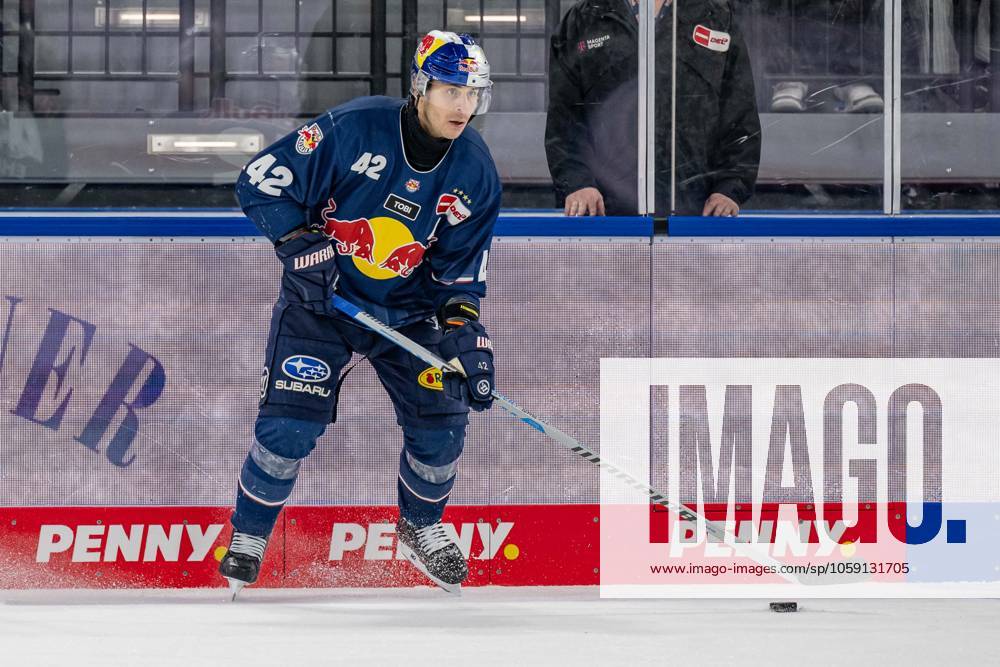 Yasin Ehliz EHC Red Bull Muenchen, 42 GER, EHC Red Bull Muenchen vs Iserlohn Roosters, Ice Hockey, DEL, 47 Matchday, Season 2024 2025, 21 02 2025 GER, EHC Red Bull Muenchen vs Iserlohn Roosters, Ice Hockey, DEL, 47 Matchday, Season 2024 2025, 21 02 2025 Muenchen