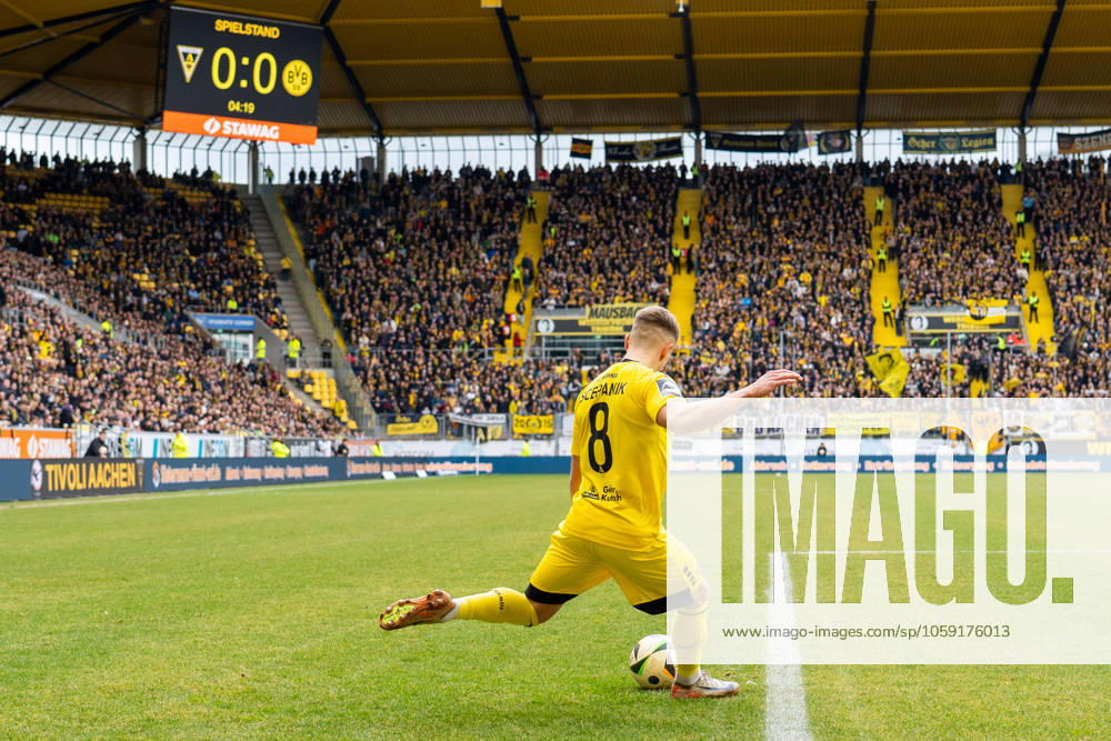 Lukas Scepanik Alemannia Aachen, 08 TSV Alemannia Aachen vs Borussia Dortmund II, Football, 3 Liga, 25 Matchday, Season 2024 2025, 22 02 2025 TSV Alemannia Aachen vs Borussia Dortmund II, Football, 3 Liga, 25 Matchday, Season 2024 2025, 22 02 2025 Aachen