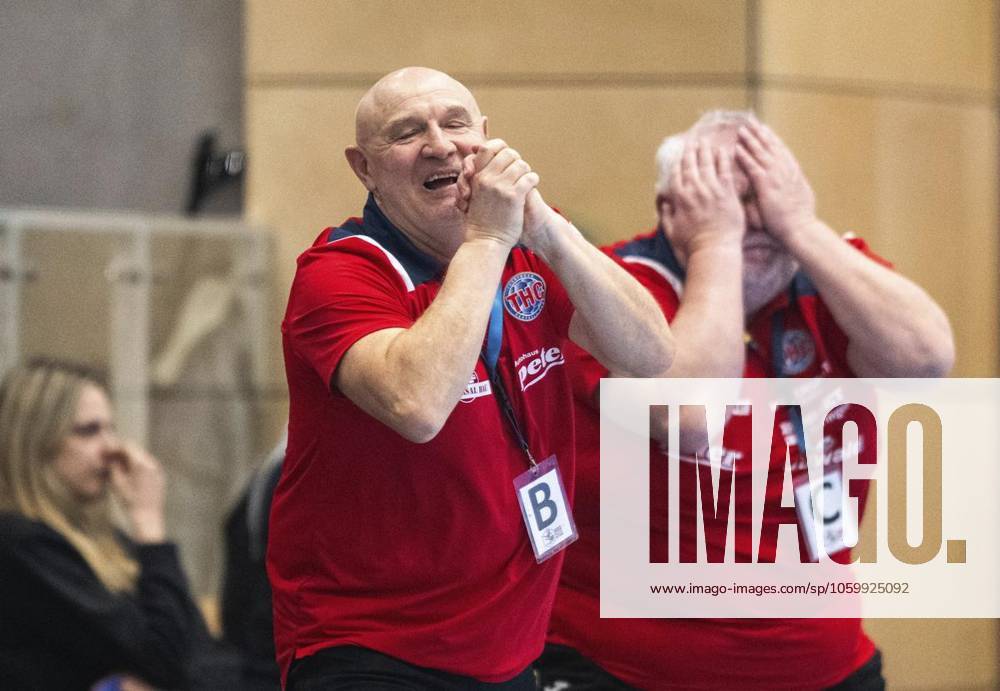 HANDBALL WOMEN 1 BUNDESLIGA 19 GAME DAY THC HB LUDWIGSBURG p 15 03 2025 Bad Langensalza Handball Women 1 Bundesliga Women Season 2024 2025 Salzhalle 19 Matchday Thüringer HC HB Ludwigsburg in photo Coach Herbert Mueller Thüringer HC Co Coach Helfried Mueller Thüringer HC Germany Thueringen Bad Langensalza Copyright SaschaxFromm
