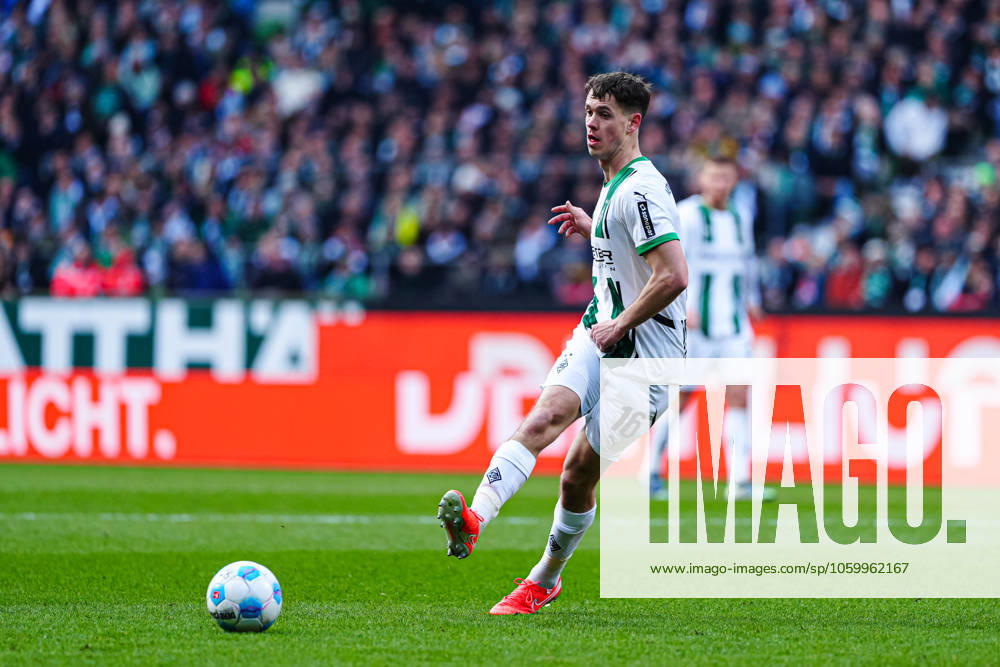Philipp Sander Borussia Moenchengladbach, 16 GER, SV Werder Bremen vs Borussia Moenchengladbach, Football, Bundesliga, Matchday 26, Season 2024 25, 15 03 2025 DFL REGULATES PROHIBIT ANY USE OF PHOTOGRAPHS AS IMAGE SEQUENCES AND OR QUASI VIDEO GER, SV Werder Bremen vs Borussia Moenchengladbach, Football, Bundesliga, Matchday 26, Season 2024 25, 15 03 2025 Bremen