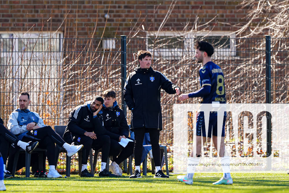 Merlin Polzin Hamburger SV, Coach GER, Hamburger SV vs 1 FC Phoenix Luebeck, Football, Test match, Season 2024 2025, 19 03 2025 GER, Hamburger SV vs 1 FC Phoenix Luebeck, Football, Test match, Season 2024 2025, 19 03 2025 Hamburg