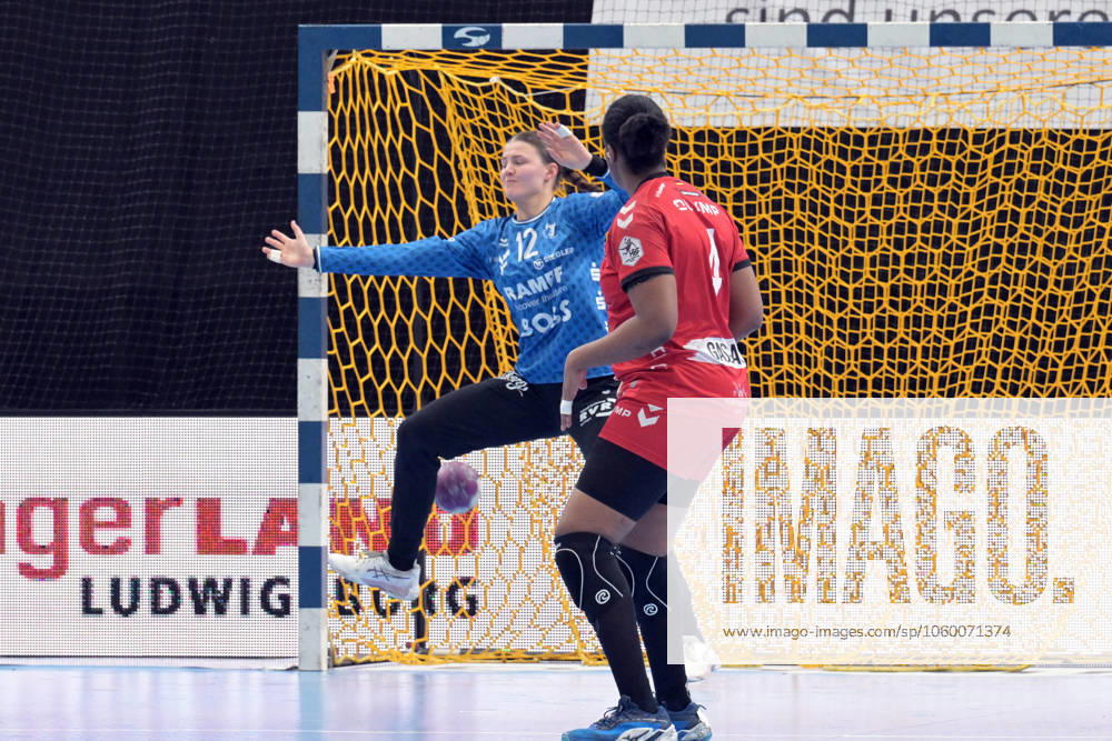 Marie Kristin Weiss TusSies Metzingen, 12 in goal HB Ludwigsburg vs TusSies Metzingen, handball, HBF, 20 league matchday, 2024 2025 season, 19 03 2025 HB Ludwigsburg vs TusSies Metzingen, handball, HBF, 20 league matchday, 2024 2025 season, 19 03 2025 Ludwigsburg