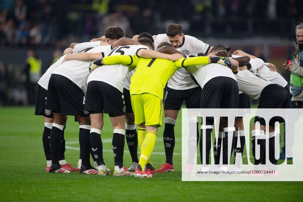 Germany Team Circle, Motivation, Conspiracy, Football UEFA Nations League Quarterfinals, Round of 8, Germany GER Italy ITA on 23 03 2024 at Signal Iduna Park Dortmund,