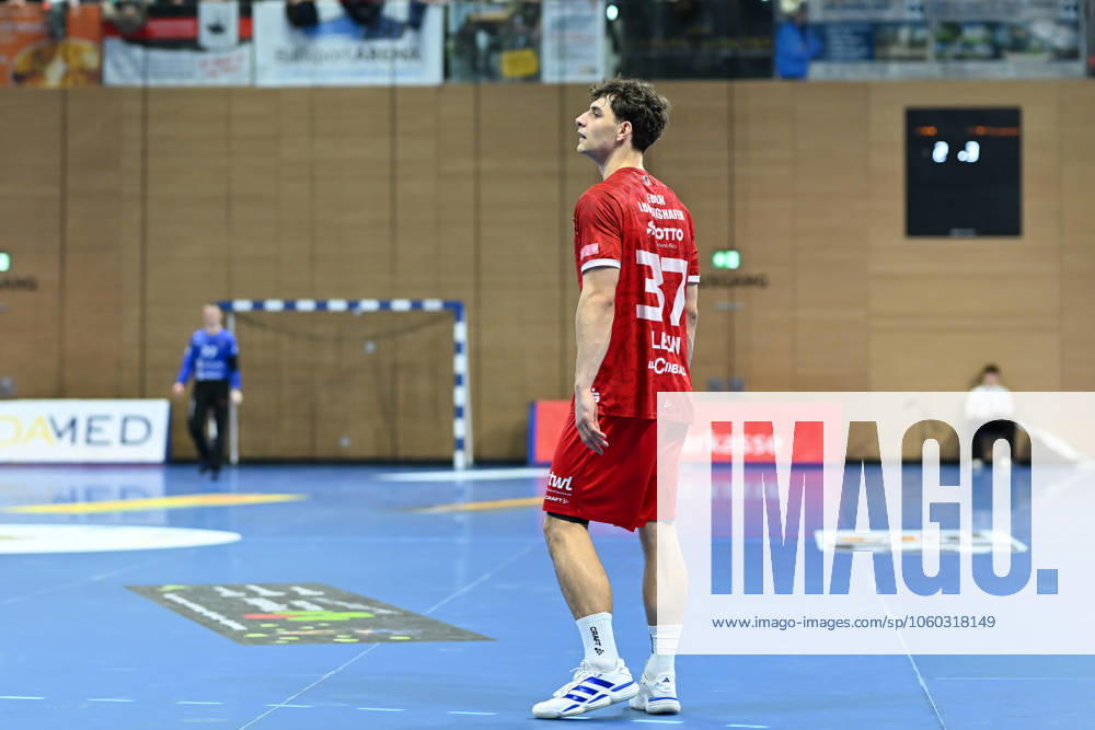 Finn Leun Eulen Ludwigshafen, 37 HC Elbflorenz 2006 vs Eulen Ludwigshafen, 2 Handball Bundesliga Men, Season 2024 2025, 26 03 2025 HC Elbflorenz 2006 vs Eulen Ludwigshafen, 2 Handball Bundesliga Men, Season 2024 2025, 26 03 2025 Dresden