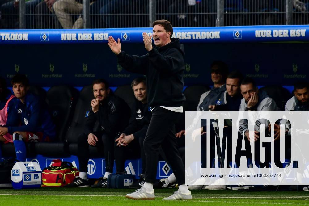 Coach Merlin Polzin HSV Germany , Hamburg , Volksparkstadion , Football , 2 Bundesliga , Hamburger SV SV Elversberg