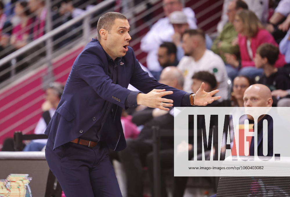 Coach Marko Stankovic Telekom Baskets Bonn vs Veolia Towers Hamburg 26 Matchday Season 2024 25