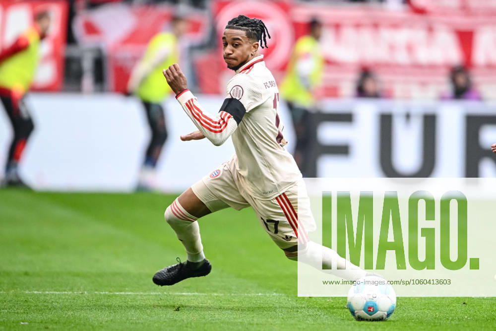 Michael Olise FC Bayern Muenchen in action, on the ball, single action during the Bundesliga 1 match between FC Bayern München and FC St Pauli 1910, Allianz Arena on March 29, 2025 in Munich, Germany Photo by Harry Langer DeFodi Images Michael Olise FC Bayern Muenchen controls the Ball during the Bundesliga match between FC Bayern München and FC St Pauli 1910 at Allianz Arena on March 29, 2025 in Munich, Germany Photo by Harry Langer DeFodi Images DFL regulations prohibit any use of photographs as image sequences and or quasi video Photo by Harry Langer DeFodi Images DFL regulations prohibit any use of photographs as image sequences and or quasi video