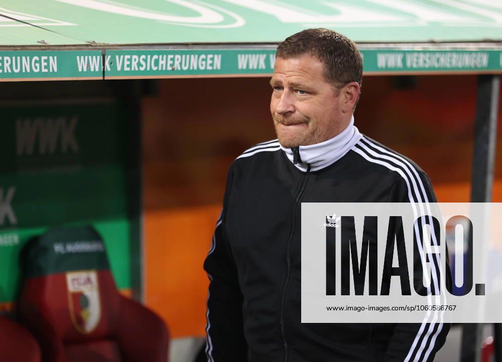 Football, Men, Season 2024 2025, FC Augsburg FC Bayern Munich, Bundesliga, WWK Arena Max Eberl, Chief Sports Officer FC Bayern Munich thoughtful, mouth angle, facial expression DFL DFB regulations prohibit any use of photographs as image sequences and or quasi video