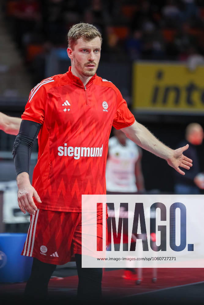 Andreas Obst FC Bayern Basketball, 13 , GER, FC Bayern Muenchen vs Basketball Loewen Braunschweig, Basketball, easycredit Basketball Bundesliga, BBL, 27 Matchday, Season 2024 2025, 06 04 2025, GER, FC Bayern Muenchen vs Basketball Loewen Braunschweig, Basketball, easycredit Basketball Bundesliga, BBL, 27 Matchday, Season 2024 2025, 06 04 2025 Muenchen