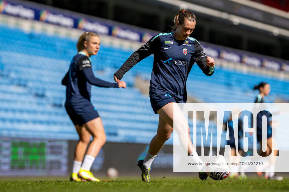 Elisabeth Terland of the Norwegian women s national football team during a training session on April 7, 2025 in Oslo Photo Vegard Grott BILDBYRAN kod VG VG0746 bbeng fotboll football soccer fotball norge norway women dam nations league träning practice training trening