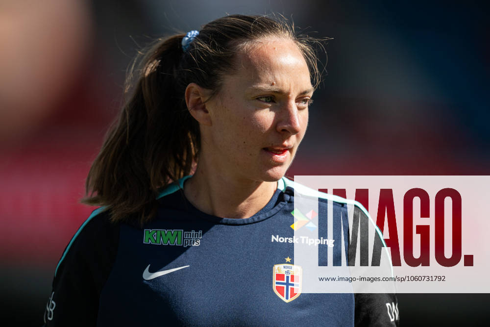Marit Bratberg Lund of the Norwegian women s national football team during a training session on April 7, 2025 in Oslo Photo Vegard Grott BILDBYRAN kod VG VG0746 bbeng fotboll football soccer fotball norge norway women dam nations league träning practice training trening