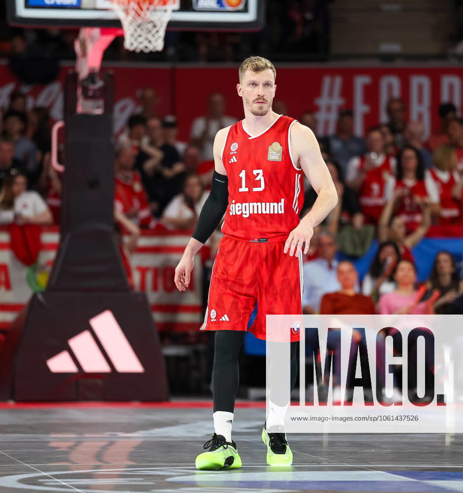 Andreas Obst FC Bayern Basketball, 13 , GER, FC Bayern Muenchen vs SYNTAINICS MBC, Basketball, easycredit Basketball Bundesliga, BBL, Matchday 30, Season 2024 2025, 27 04 2025, GER, FC Bayern Muenchen vs SYNTAINICS MBC, Basketball, easycredit Basketball Bundesliga, BBL, Matchday 30, Season 2024 2025, 27 04 2025 Muenchen