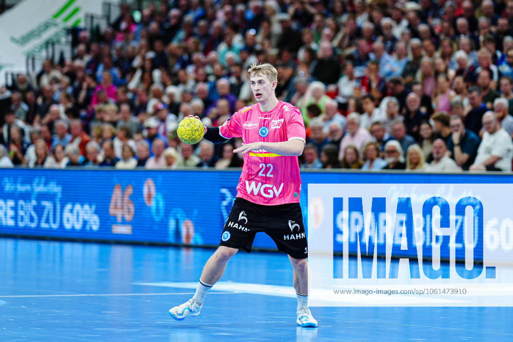 Torben Matzken TVB Stuttgart, 22 GER, SG Flensburg Handewitt vs TVB Stuttgart, Handball, Bundesliga, Matchday 27, Season 2024 2025, 26 04 2025 GER, SG Flensburg Handewitt vs TVB Stuttgart, Handball, Bundesliga, Matchday 27, Season 2024 2025, 26 04 2025 Flensburg