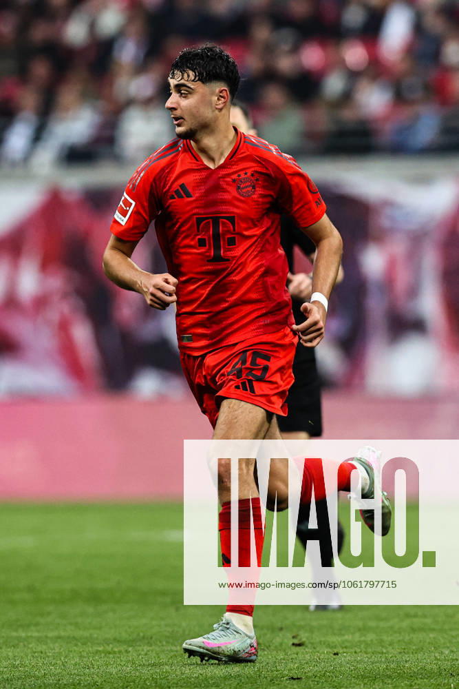 Aleksandar Pavlovic FC Bayern Munich,45 1 Soccer Bundesliga Season 2024 2025 Point Match RB Leipzig vs FC Bayern Munich at the Red Bull Arena in Leipzig Action,Soccer,Germany,Man,Men