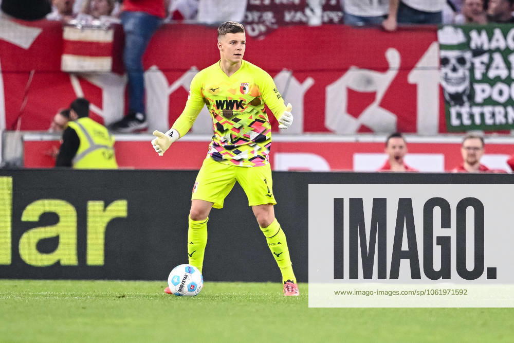 Goalkeeper Finn Dahmen FC Augsburg in action, on the ball, single action during the Bundesliga 1 match between VfB Stuttgart and FC Augsburg, MHPArena Stuttgart on May 11, 2025 in Stuttgart, Germany Photo by Harry Langer DeFodi Images Goalkeeper Finn Dahmen FC Augsburg controls the Ball during the Bundesliga match between VfB Stuttgart and FC Augsburg at MHPArena Stuttgart on May 11, 2025 in Stuttgart, Germany Photo by Harry Langer DeFodi Images DFL regulations prohibit any use of photographs as image sequences and or quasi video Photo by Harry Langer DeFodi Images DFL regulations prohibit any use of photographs as image sequences and or quasi video