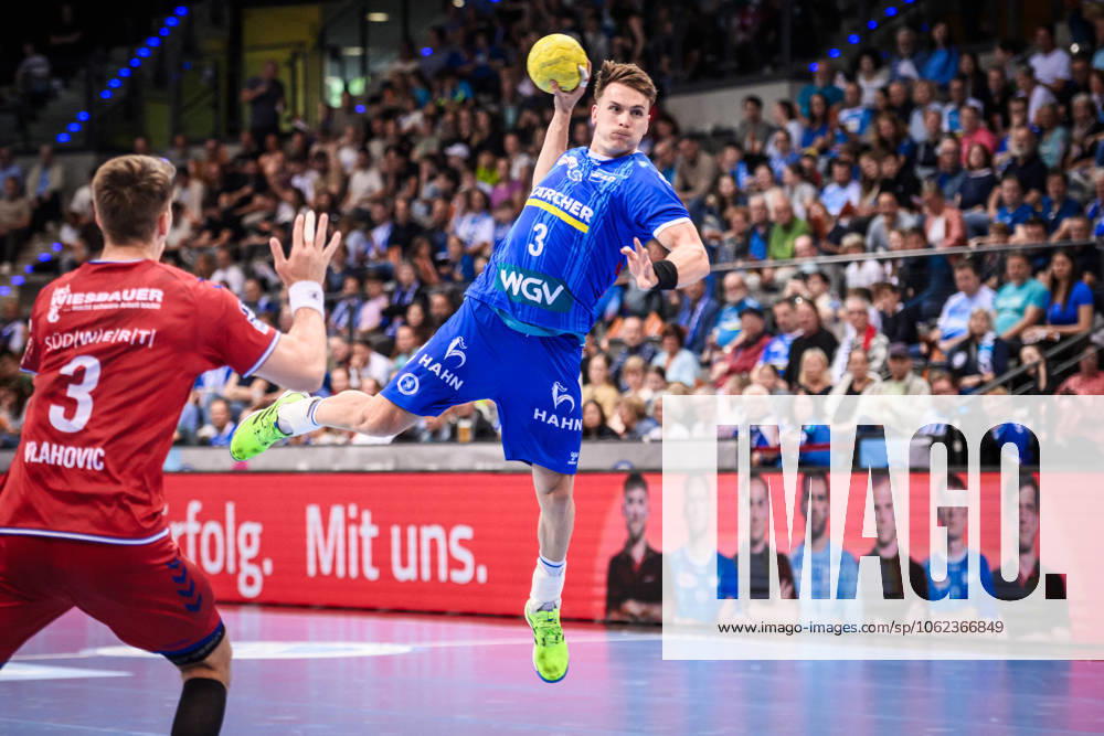 Max Haefner TVB Stuttgart, 03 GER, TVB Stuttgart SG BBM Bietigheim, Handball, Bundesliga, HBL, 26 Matchday, Season 2024 2025, 24 05 2025, Stuttgart Porsche Arena GER, TVB Stuttgart SG BBM Bietigheim, Handball, Bundesliga, HBL, 26 Matchday, Season 2024 2025, 24 05 2025, Stuttgart Porsche Arena Stuttgart