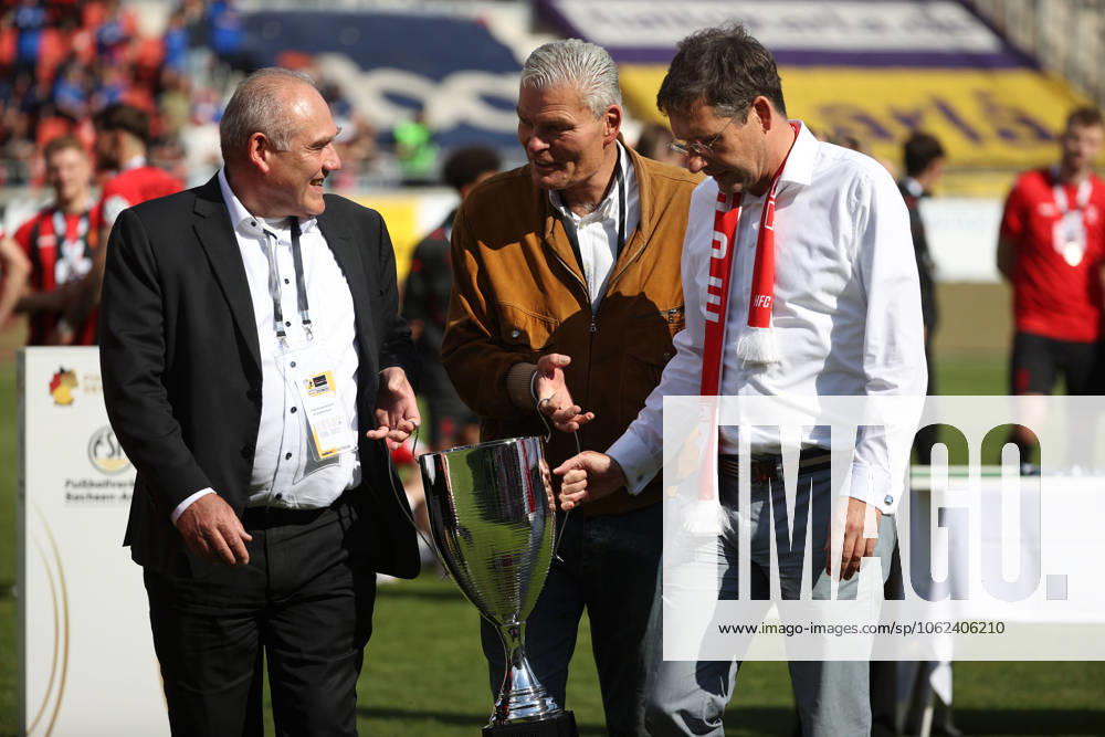 Halle Saale Sachsen Anhalt Leuna Chemie Stadion Sport Fußball Hallescher FC Halle HFC Regionalliga Nordost 4 Liga Männer Saison 2024 2025 Landespokal FSA Finale Pokalfinale 2025 Hallescher FC 1 FC Lok Stendal 1 0 FSA Vize , Holger Stahlknecht Oberbürgermeister Stadt Halle Saale Dr Alexander Vogt