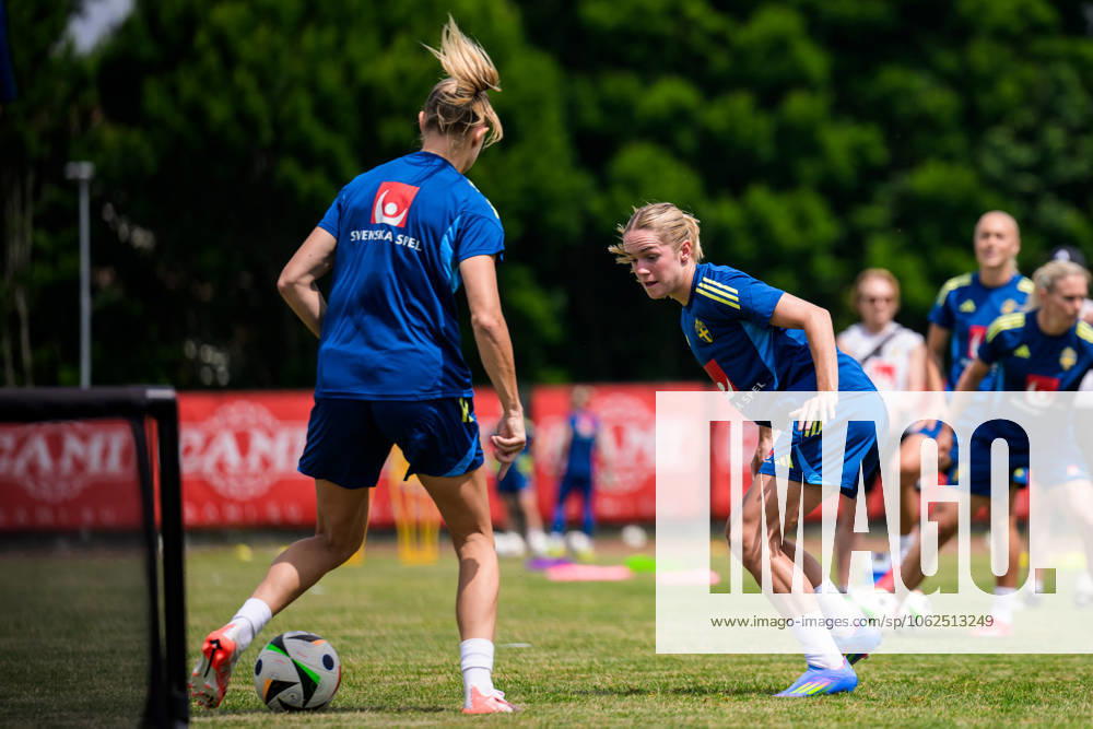 Hanna Lundkvist of the Swedish womens national football team during a training session on May 28, 2025 in Fidenza Photo Ludvig Thunman BILDBYRAN code LT LT0703 fotboll football soccer fotball träning practice training sverige sweden dam bbeng