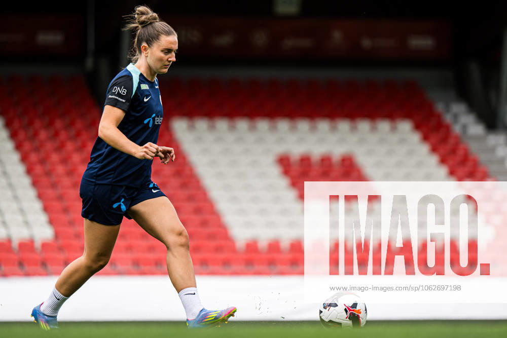 Vilde Boe Risa of the Norwegian women s national football team during a training session on June 2, 2025 in Sion Photo Marius Simensen BILDBYRAN COP 238 bbeng dam football fotball fotboll norge norway practice soccer training trening träning uefa women s nations league