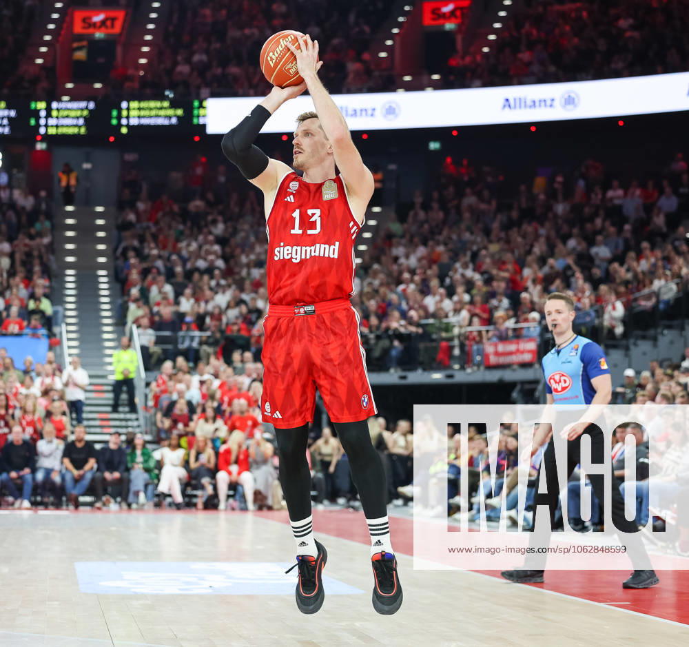 Andreas Obst FC Bayern Basketball, 13 , GER, FC Bayern Basketball vs MLP Academics Heidelberg, Basketball, easycredit Basketball Bundesliga, BBL, Playoffs, Semifinals, Season 2024 2025, 07 06 2025, GER, FC Bayern Basketball vs MLP Academics Heidelberg, Basketball, easycredit Basketball Bundesliga, BBL, Playoffs, Semifinals, Season 2024 2025, 07 06 2025 Muenchen