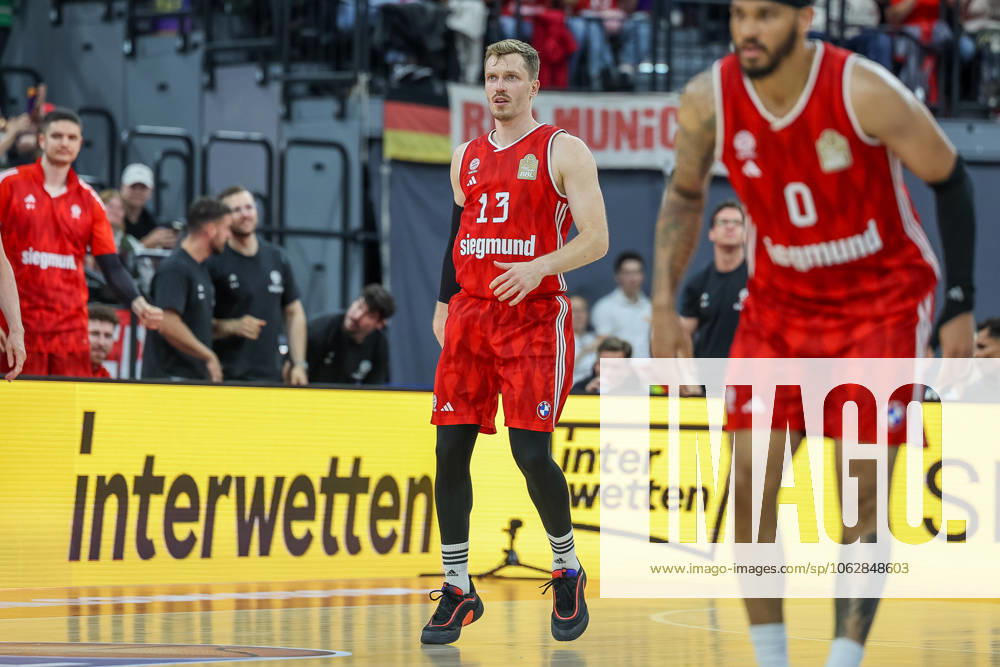 Andreas Obst FC Bayern Basketball, 13 , GER, FC Bayern Basketball vs MLP Academics Heidelberg, Basketball, easycredit Basketball Bundesliga, BBL, Playoffs, Semifinals, Season 2024 2025, 07 06 2025, GER, FC Bayern Basketball vs MLP Academics Heidelberg, Basketball, easycredit Basketball Bundesliga, BBL, Playoffs, Semifinals, Season 2024 2025, 07 06 2025 Muenchen