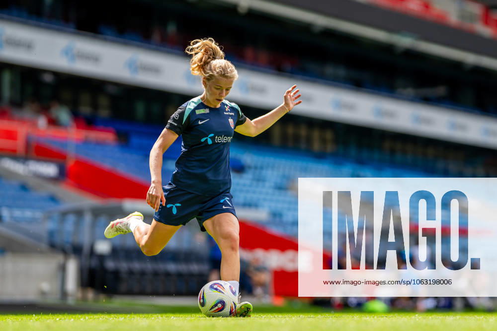 Justine Kielland of the Norwegian women s national football team during a training session on June 23, 2025 in Oslo Photo Vegard Grott BILDBYRAN kod VG VG0769 bbeng fotboll football soccer fotball norge norway women dam träning practice training trening pre camp precamp