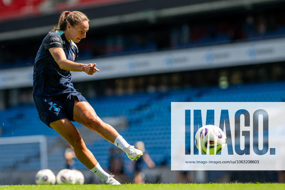 Marit Bratberg Lund of the Norwegian women s national football team during a training session on June 23, 2025 in Oslo Photo Vegard Grott BILDBYRAN kod VG VG0769 bbeng fotboll football soccer fotball norge norway women dam träning practice training trening pre camp precamp