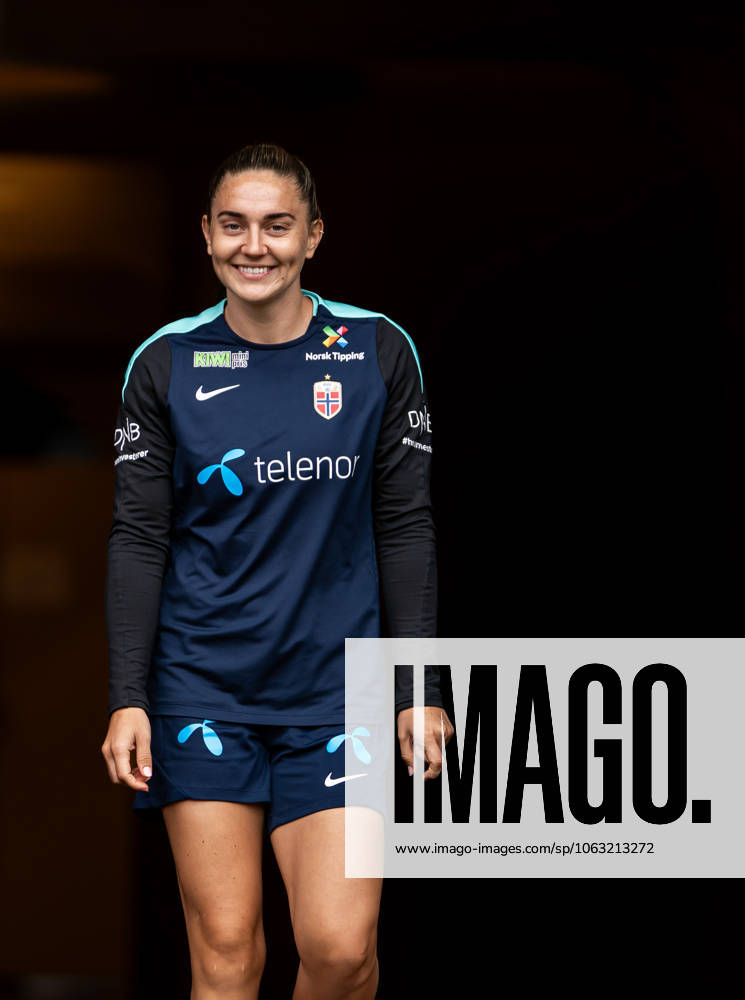 Vilde Boe Risa of the Norwegian women s national football team ahead of a training session on June 24, 2025 in Oslo Photo Vegard Grott BILDBYRAN kod VG VG0772 bbeng fotboll football soccer fotball norge norway women dam träning practice training trening pre camp precamp