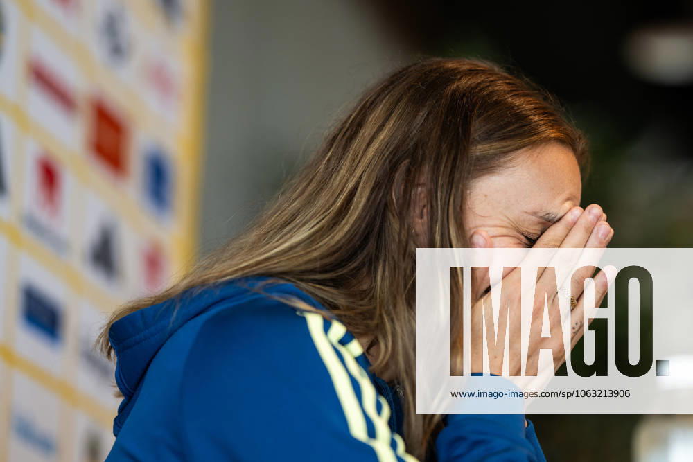 Nathalie Björn of the Swedish women s national football team during a press event on June 24, 2025 in Ahus Photo Mathias Bergeld BILDBYRAN kod MB MB1151 fotboll football soccer fotball pressträff event meeting sverige sweden dam bbeng women kvinner