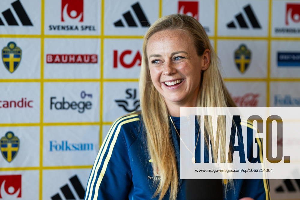 Amanda Ilestedt of the Swedish women s national football team during a press event on June 24, 2025 in Ahus Photo Mathias Bergeld BILDBYRAN kod MB MB1151 fotboll football soccer fotball pressträff event meeting sverige sweden dam bbeng women kvinner