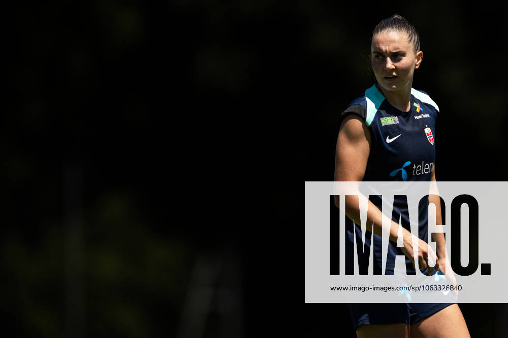 Vilde Boe Risa of the Norwegian women s national football team during a training session ahead of the UEFA Women s Euro 2025 on June 29, 2025 in Neuchatel Photo Vegard Grott BILDBYRAN kod VG VG0774 bbeng fotboll football soccer fotball fotballs em fotball em europamästerskap em uefa womens euro em 2025 träning practice training trening norge norway dam day 3
