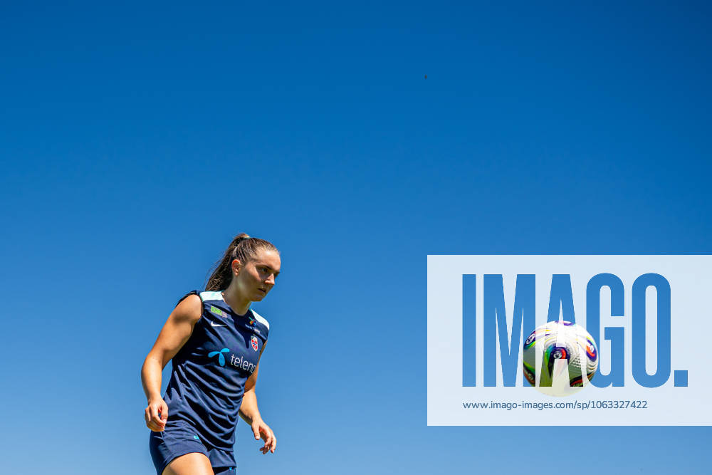 Vilde Boe Risa of the Norwegian women s national football team during a training session ahead of the UEFA Women s Euro 2025 on June 29, 2025 in Neuchatel Photo Vegard Grott BILDBYRAN kod VG VG0774 bbeng fotboll football soccer fotball fotballs em fotball em europamästerskap em uefa womens euro em 2025 träning practice training trening norge norway dam day 3