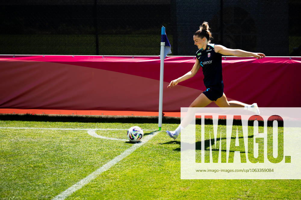 Vilde Boe Risa of the Norwegian women s national football team during a training session ahead of the UEFA Women s Euro 2025 on June 30, 2025 in Neuchatel Photo Vegard Grott BILDBYRAN kod VG VG0775 bbeng fotboll football soccer fotball fotballs em fotball em europamästerskap em uefa womens euro em 2025 träning practice training trening norge norway dam day 2