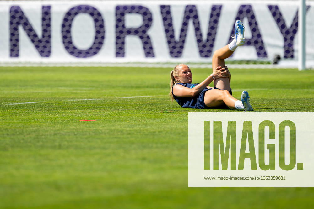 Frida Maanum of the Norwegian women s national football team during a training session ahead of the UEFA Women s Euro 2025 on June 30, 2025 in Neuchatel Photo Vegard Grott BILDBYRAN kod VG VG0775 bbeng fotboll football soccer fotball fotballs em fotball em europamästerskap em uefa womens euro em 2025 träning practice training trening norge norway dam day 2